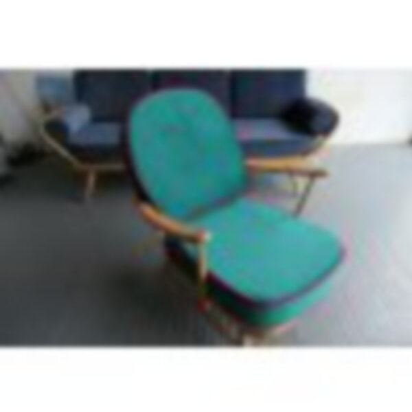Ercol 203 in Ross Fabric's Aquavelvet Teal