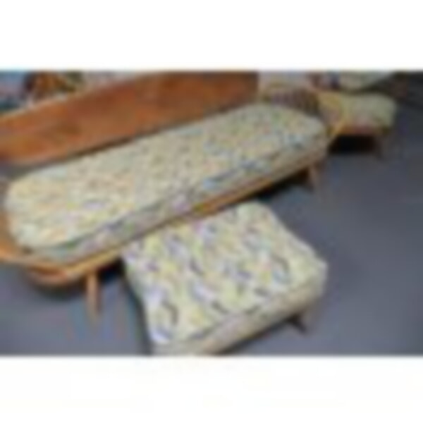 Maharam Parque Branch Gray with our Mid Grey Piping