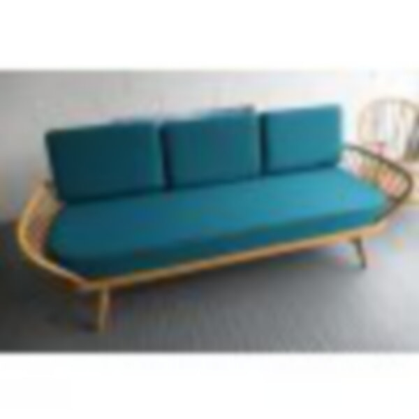Ercol 355 Daybed in 100% Teal Wool