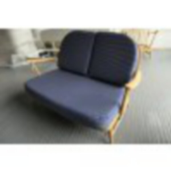 Ercol 203 in this beautiful Blue Grey Bold Stripe