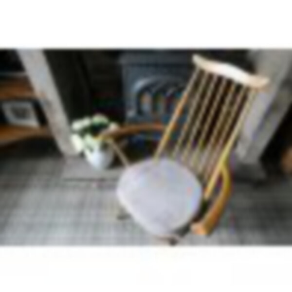 Lovely cushions going out today for this 369a Ercol dining chair