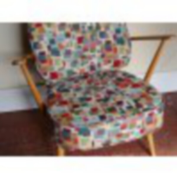 Geometric Blocks Ercol 305 Chair.
