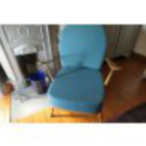 This is a new fabric, our Turkis Teal. Goes well on Ercol furniture