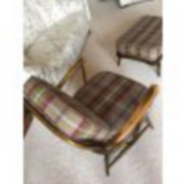 Balmoral Heather looks great on Ercol 334 chair and 341 footstool