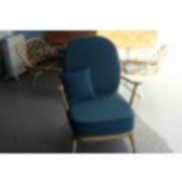 Ercol 203 Chair in Designers Guild La Rocelle Bleu Paon