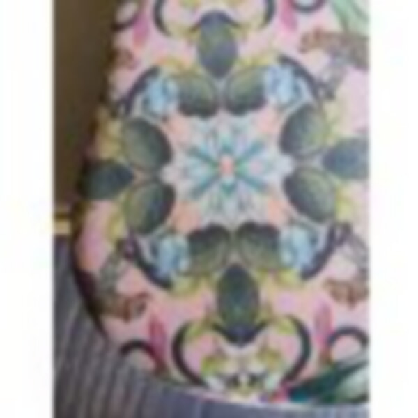 Ercol 766 cushion with jungle & leopard off to Cheltenham