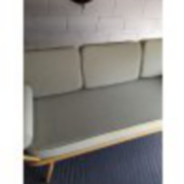 Ercol Daybed with bolsters in Cristina Marrone Lemon Grass