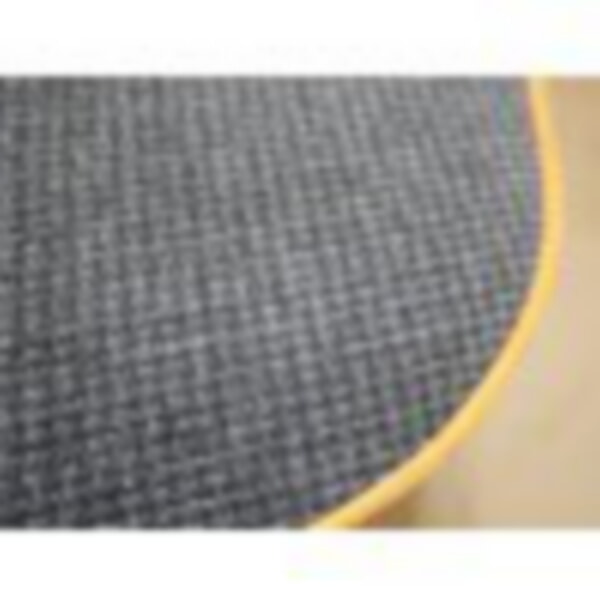 A daybed in Galgate Grey with Orange Piping
