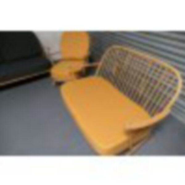 203 Chair and 2 seater settee in Venus Melon
