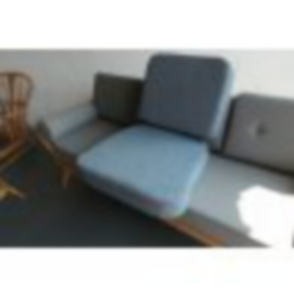 Ercol Jubilee Chair in Slub Blue