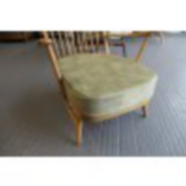 Ercol 203 Chair in Amore Matt Velvet Celery from Loome Fabrics