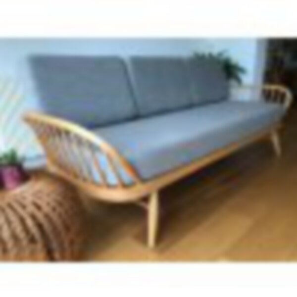 Daybed in our Light Grey Herringbone