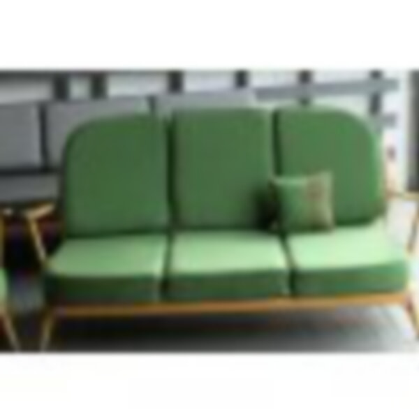 Ercol 203 3 seater with 6 cushions in our own Nouveau Verona Green