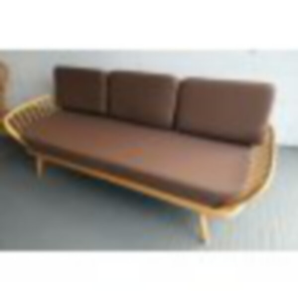 Daybed in our Blue and Orange Geometric fabric