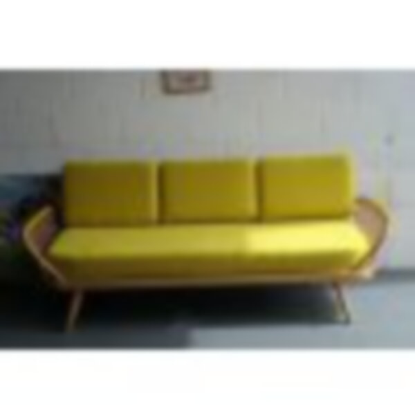 Ercol Daybed in Ross Fabrics Notting Hill Plain Sunshine