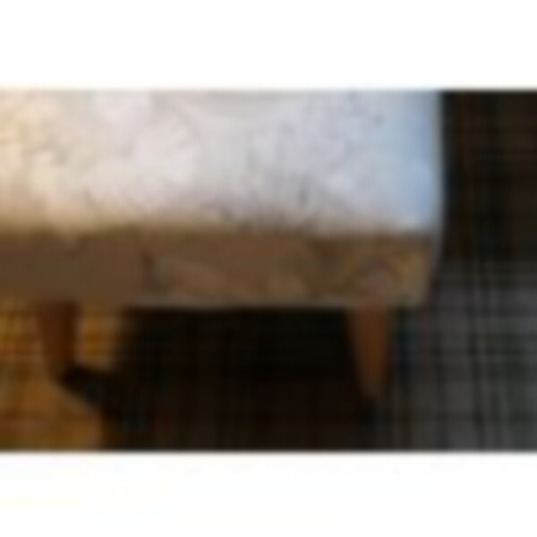 latest re-upholstered footstool