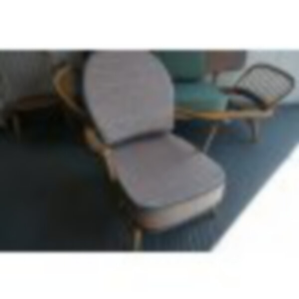 Ercol 203 with Neo Scion Candy Pop fabric, with our Venus Teal piping