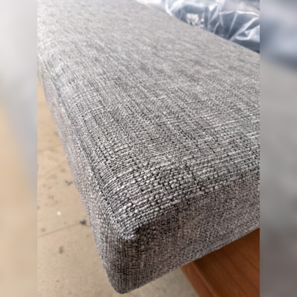 Window seat cushion going out in our Eccleshill Grey Window seat cushion going out in our Eccleshill Grey